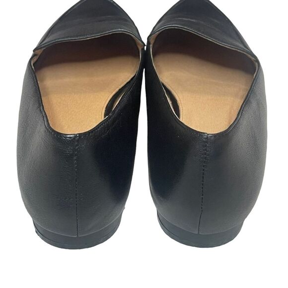 Halogen Kendra Black Pointed Toe Leather Flats, size 8 - Picture 6 of 12